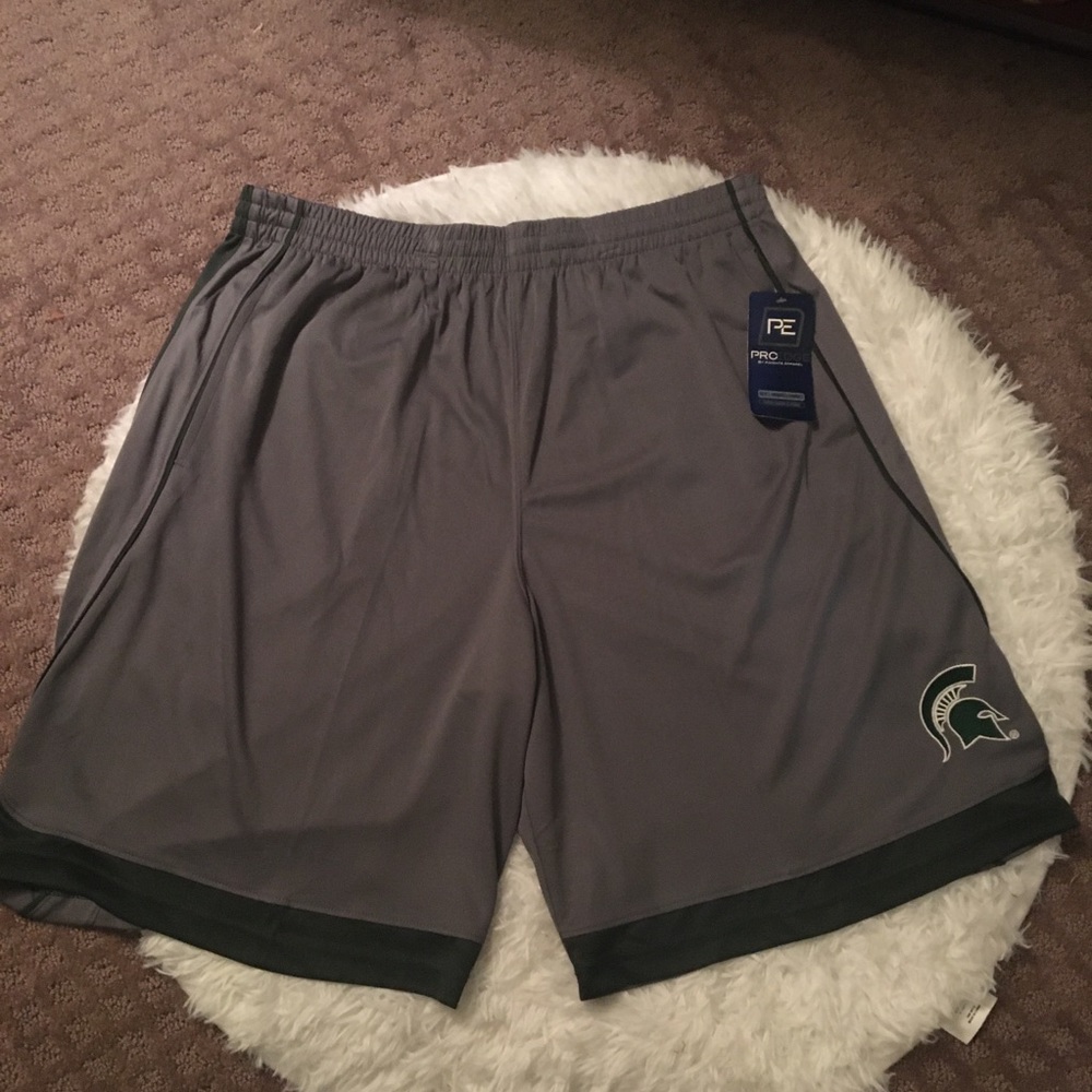 MSU Michigan State University Basketball Shorts